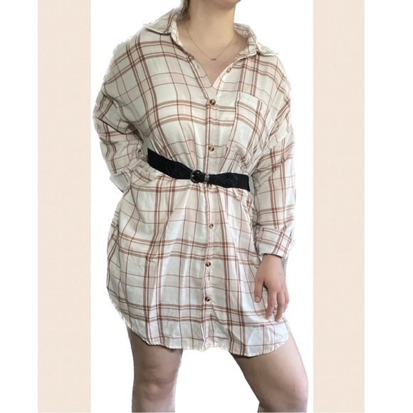 Oversized plaid shirt, worn only a couple times - Picture 2 of 6